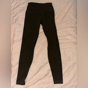 Dark Green Lulu Lemon Align Leggings 28”